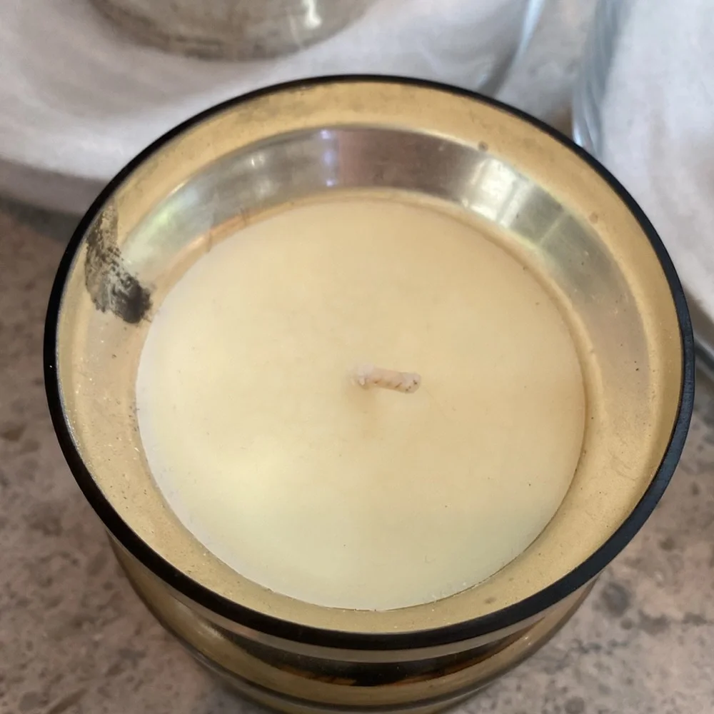 West Elm Glass Candle